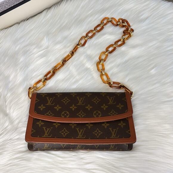 Authentic Louis Vuitton Monogram Pochette Dame PM Clutch TH8997 - Picture 5 of 12